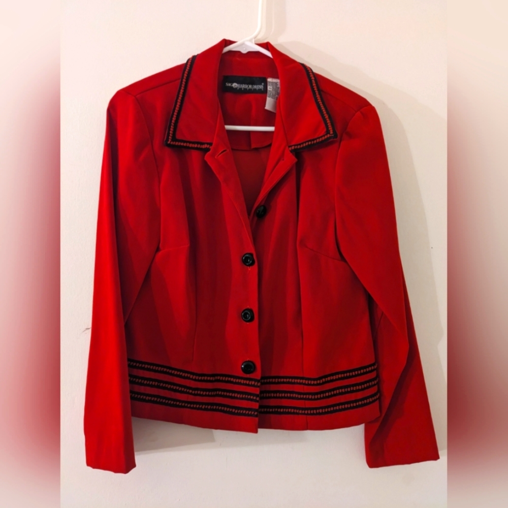 1990s Red Blazer